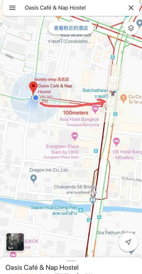 Oasis Cafe And Nap Hostel Bangkok Kültér fotó